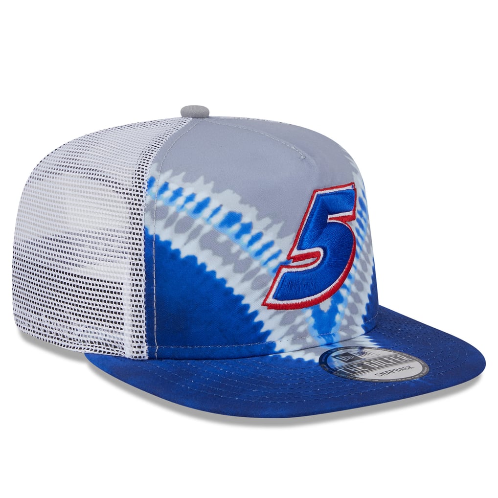 Kyle Larson New Era  Golfer Tie-Dye Snapback Hat - Blue
