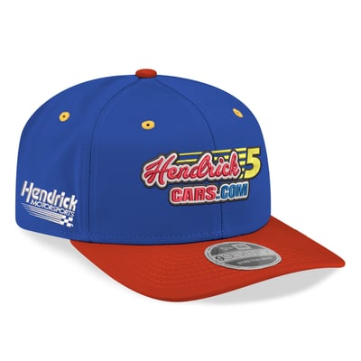 Kyle Larson New Era Hendrickcars.com Throwback Tribute 9SEVENTY Adjustable Hat - Blue/Red