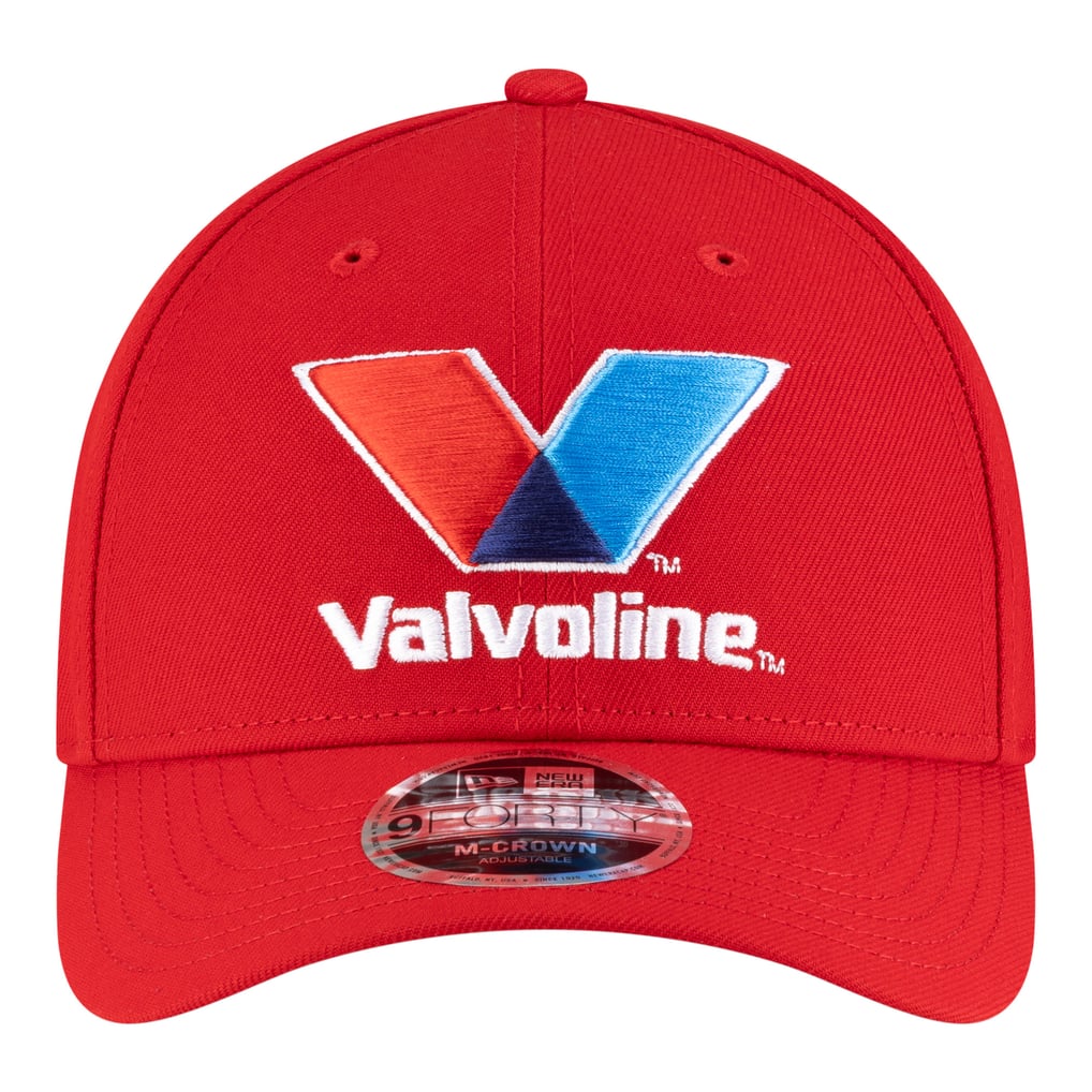 Kyle Larson New Era Valvoline 9FORTY M-Crown Adjustable Hat - Red