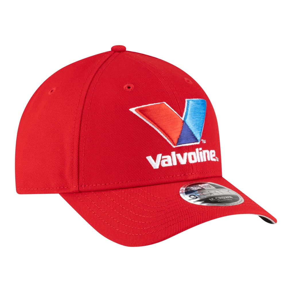 Kyle Larson New Era Valvoline 9FORTY M-Crown Adjustable Hat - Red