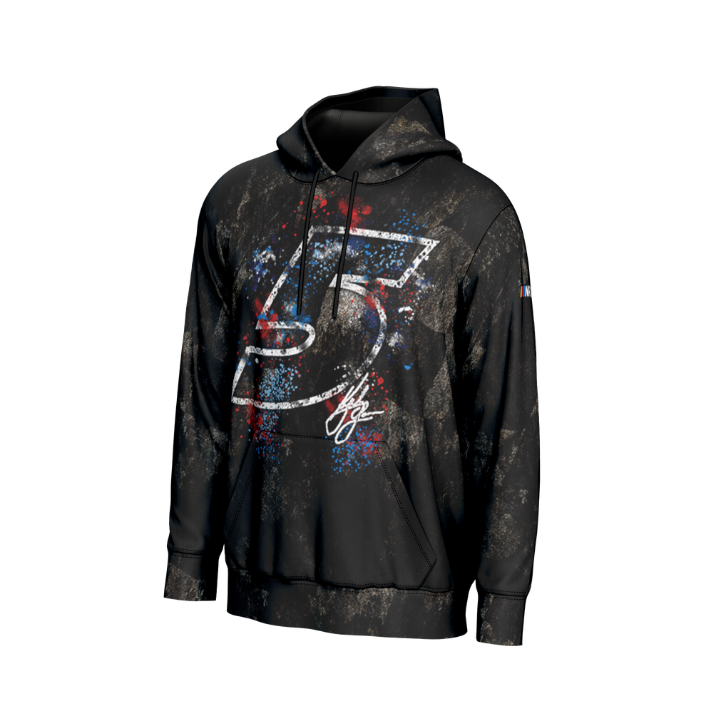  Kyle Larson ProSphere All Over Print Hoodie - Black