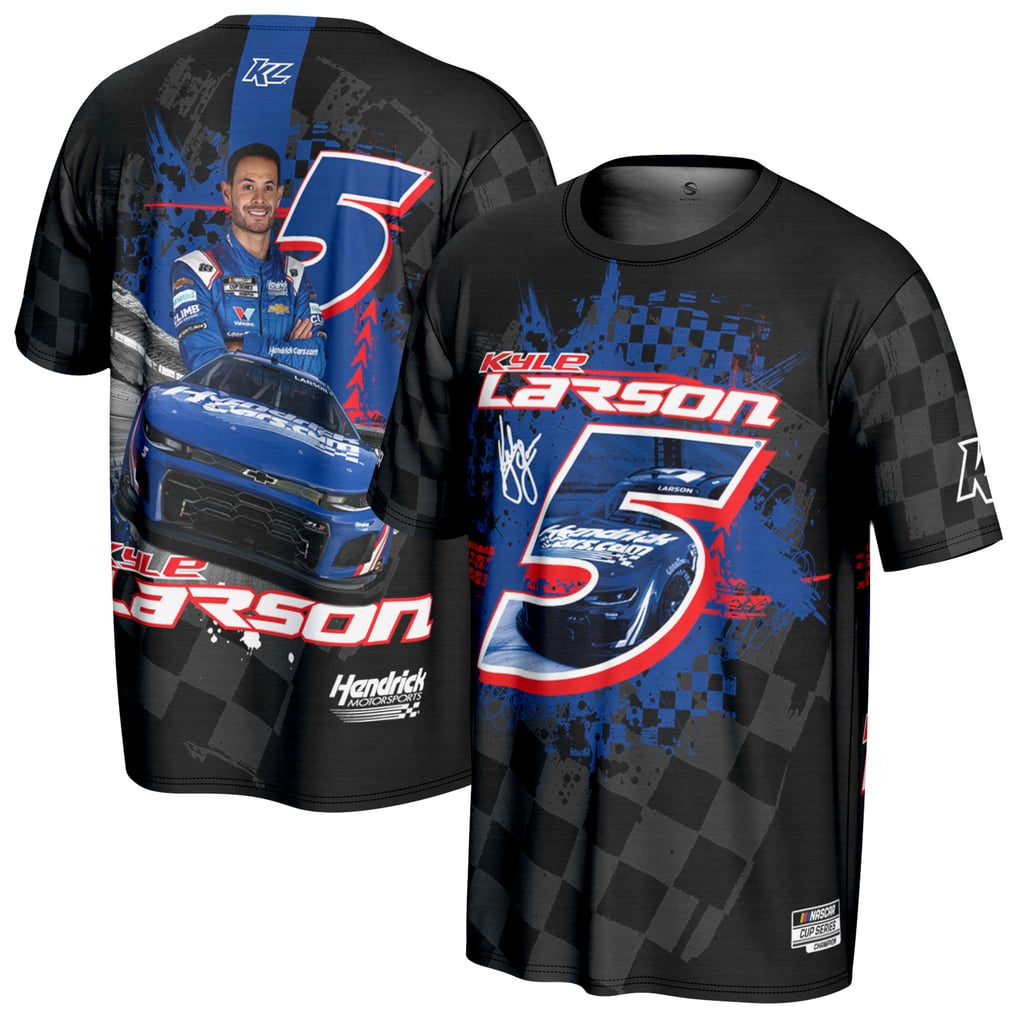 Kyle Larson ProSphere All Over Print T-Shirt - Black