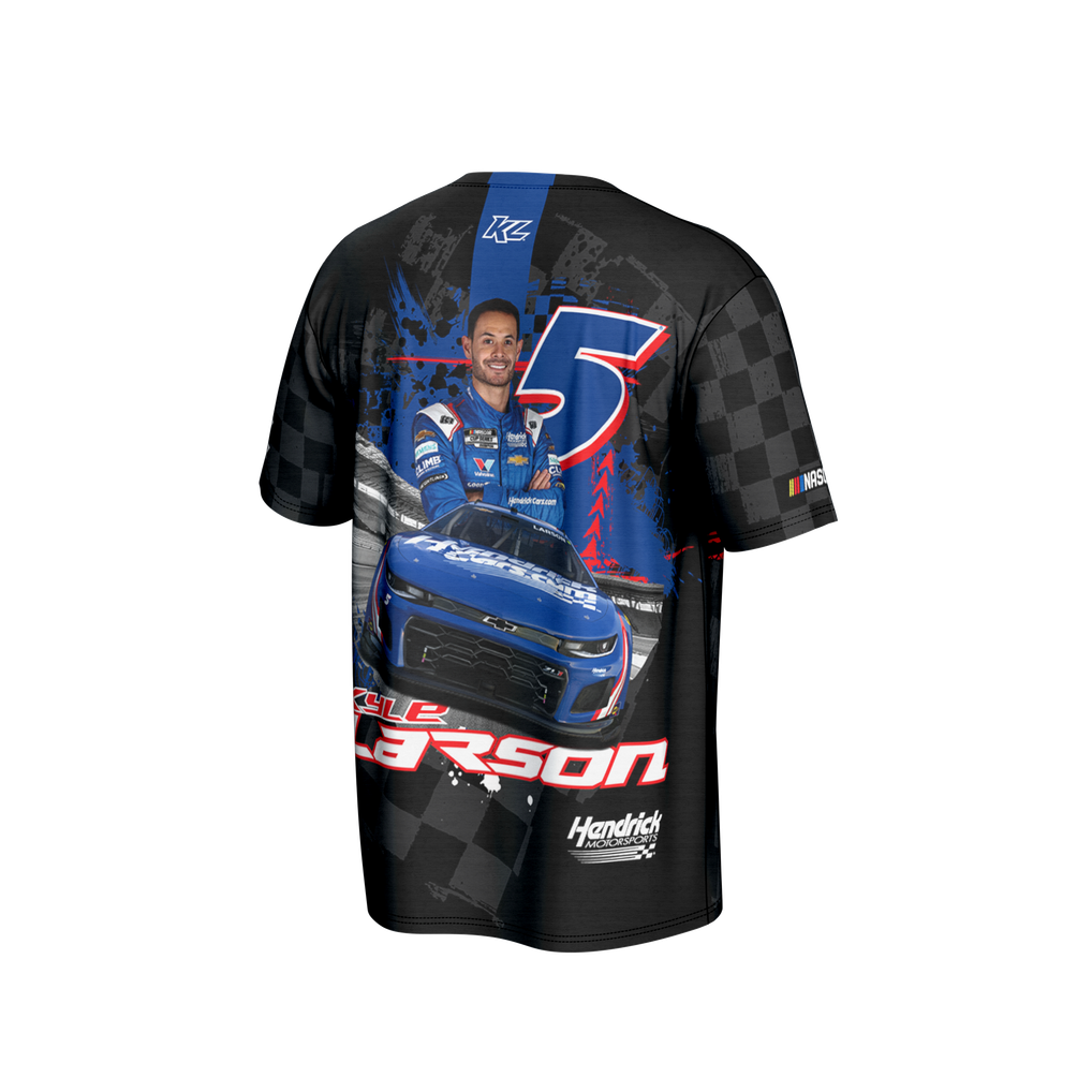  Kyle Larson ProSphere All Over Print T-Shirt - Black
