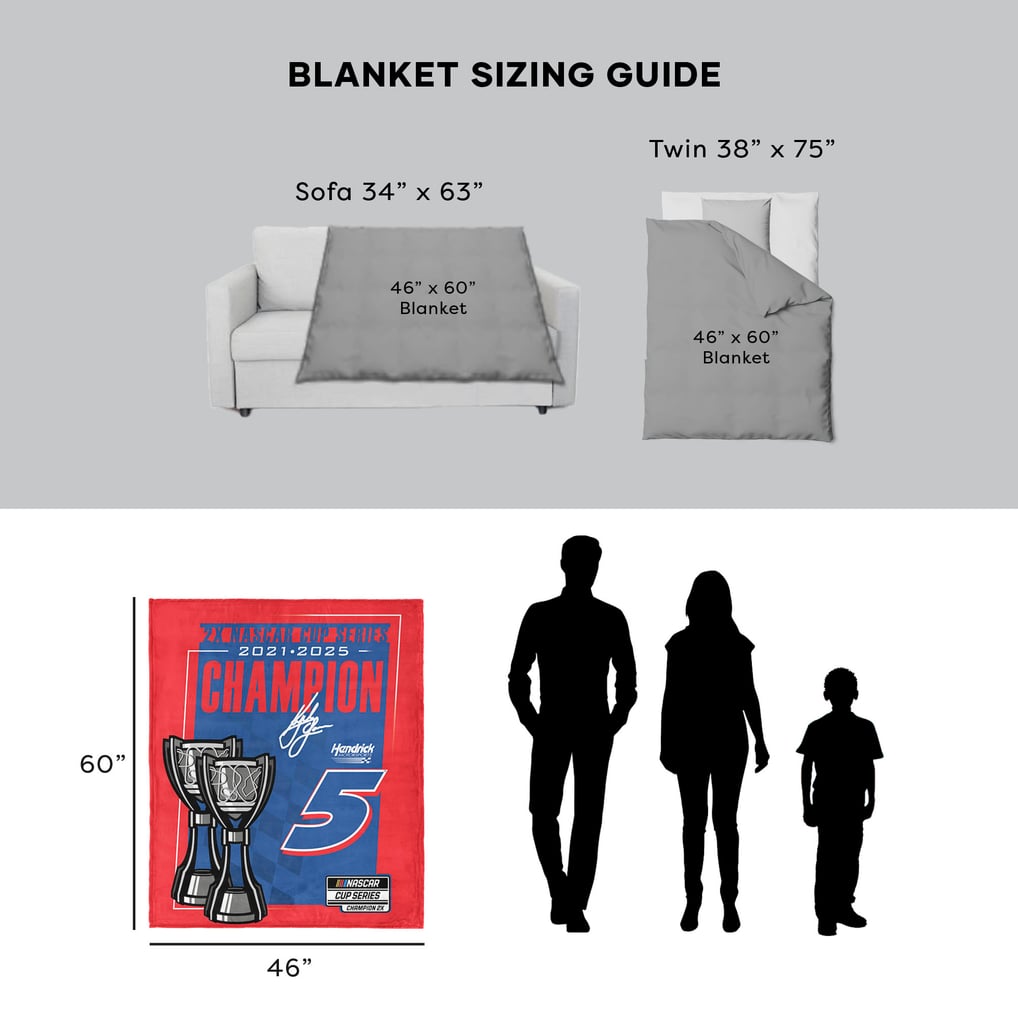 Kyle Larson The Northwest Group Two-Time NASCAR Cup Series Champion 50" x 60" Silk Touch Throw Blanket