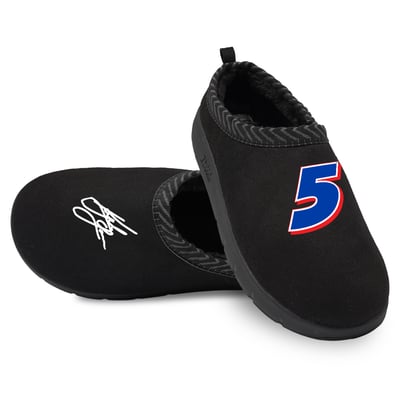 Kyle Larson ISlide Unisex Number & Signature Mission Slippers - Black