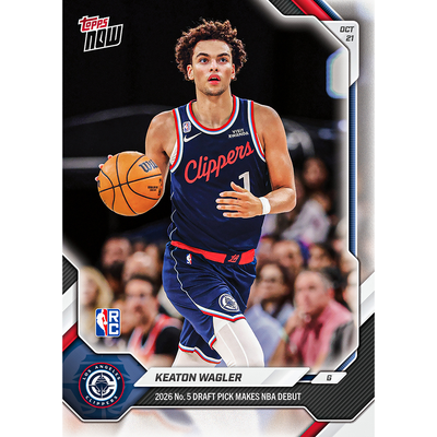 Keaton Wagler - 2026-27 NBA Topps NOW® - Card 18 - LOOK FOR AUTOS