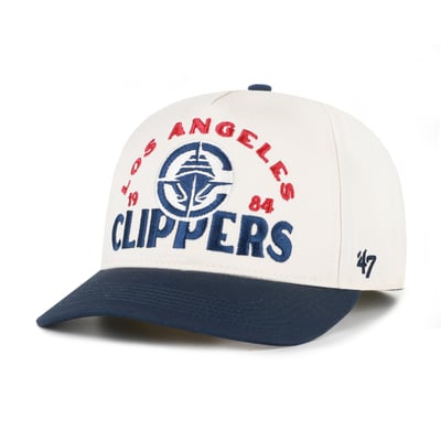 LA Clippers '47 Arcitext Hitch Adjustable Hat - Natural