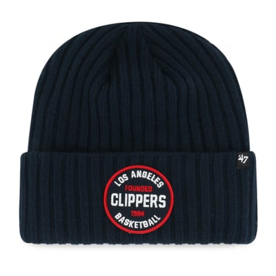  LA Clippers '47 Ribbed Snowdrift Cuffed Knit Hat - Navy