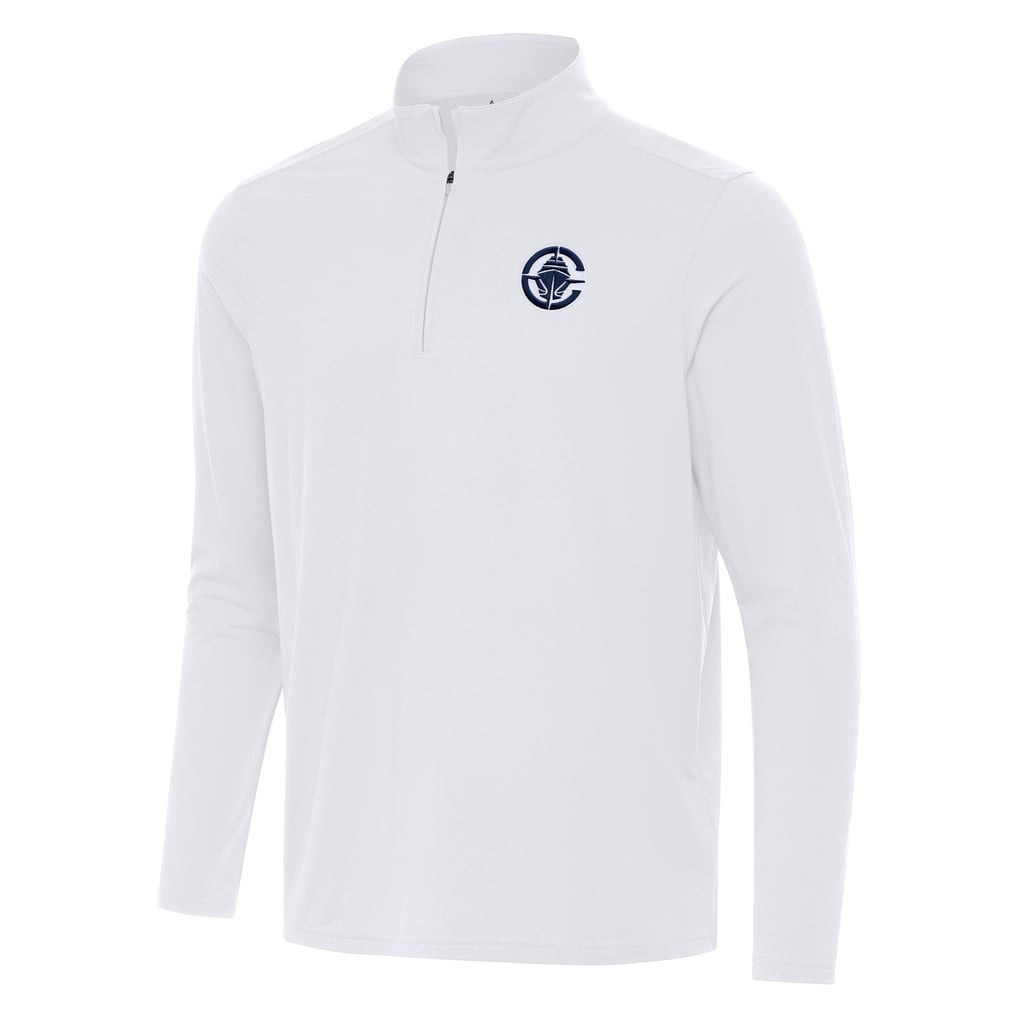 LA Clippers Antigua Intent Quarter-Zip Top - White