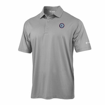 LA Clippers Columbia Highland Drift Omni-Wick Polo - Gray