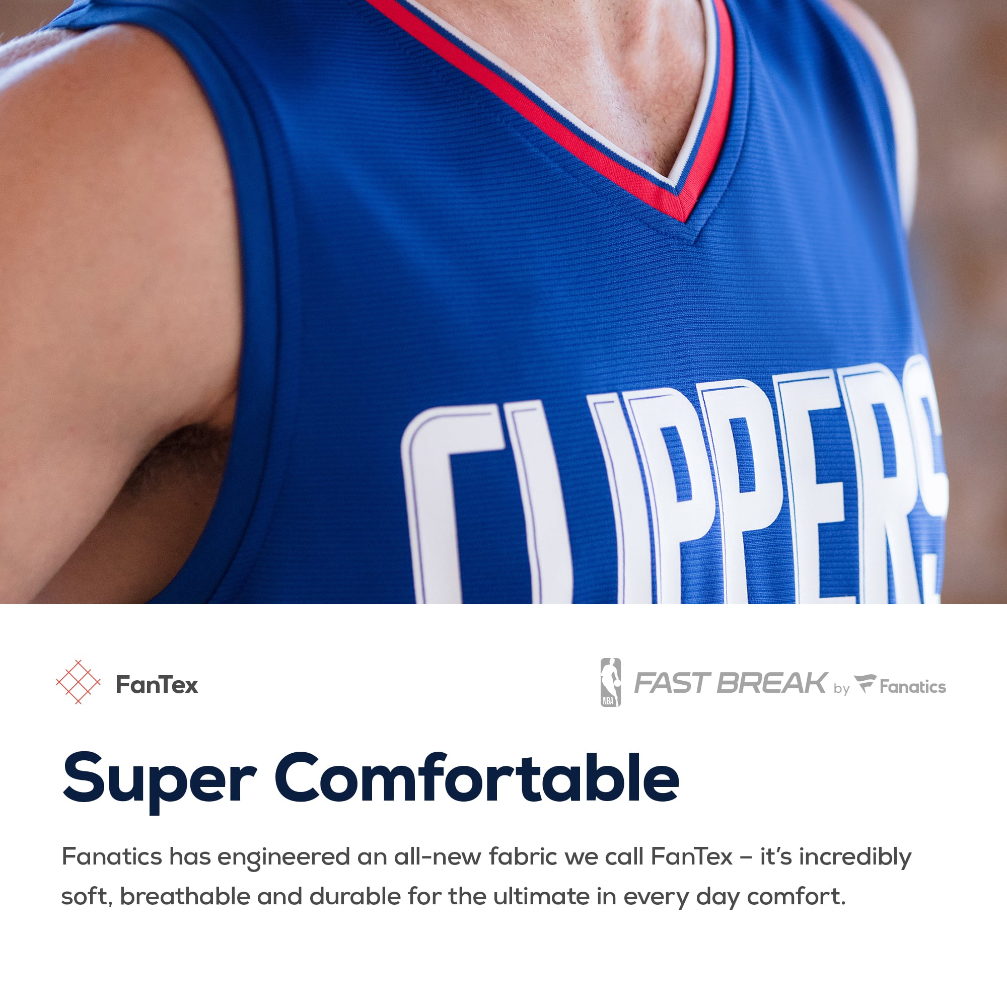 Men's LA Clippers Patrick Beverley Fanatics Blue Fast Break