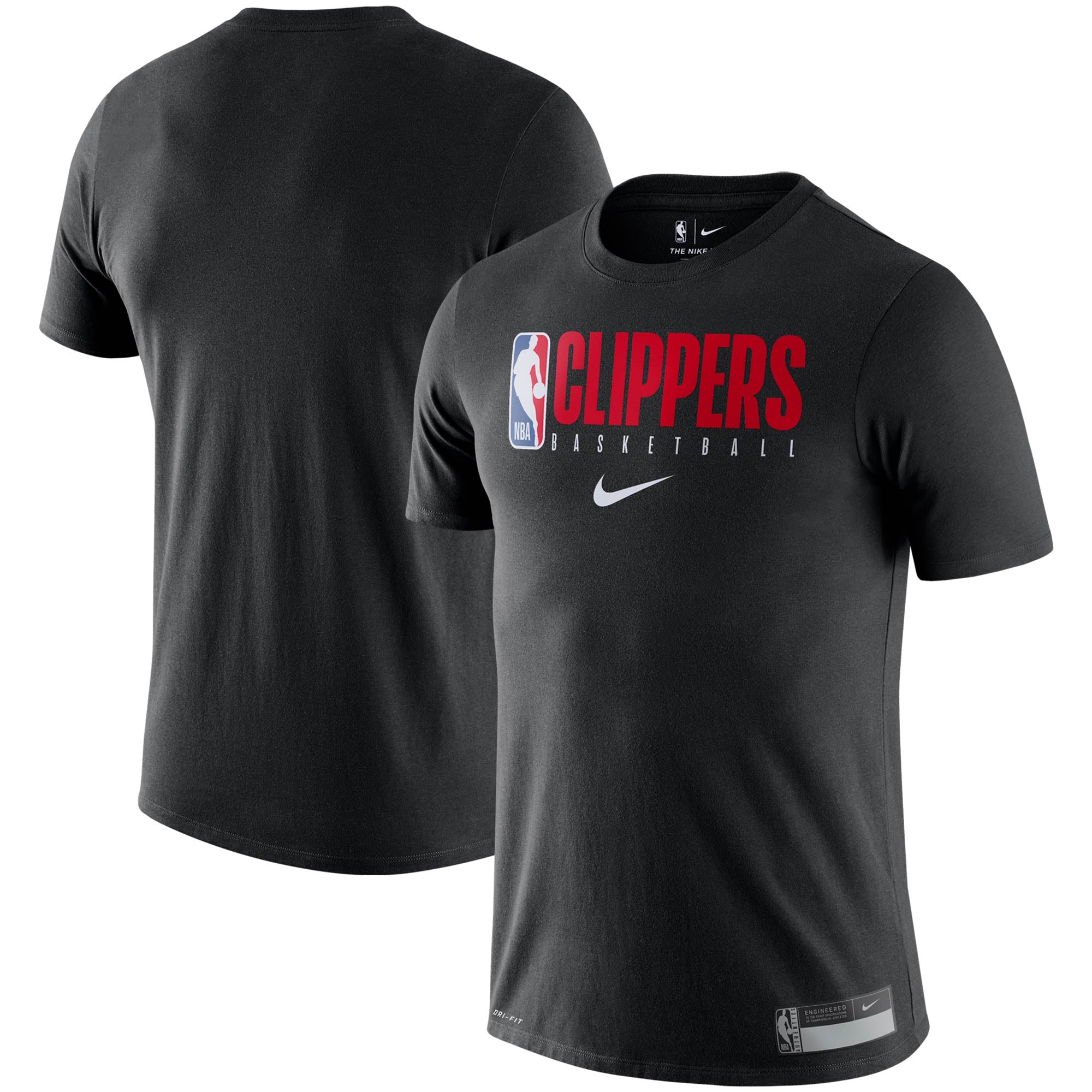 Men's LA Clippers Nike Black Essential Practice Performance T-Shirt