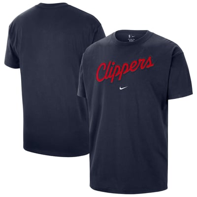  LA Clippers Nike Men's Tackle Twill Logo T-Shirt - Navy