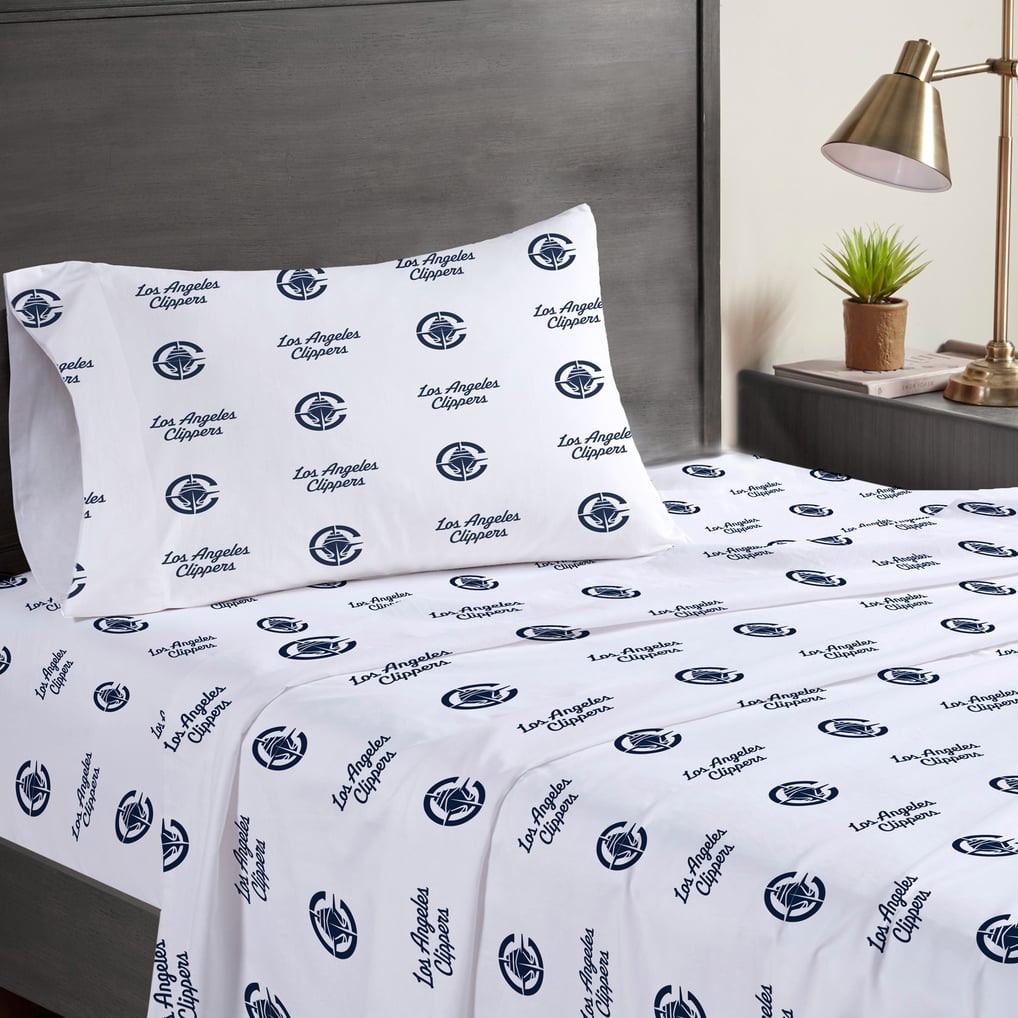 LA Clippers Pegasus Three-Piece Twin Sheet Set