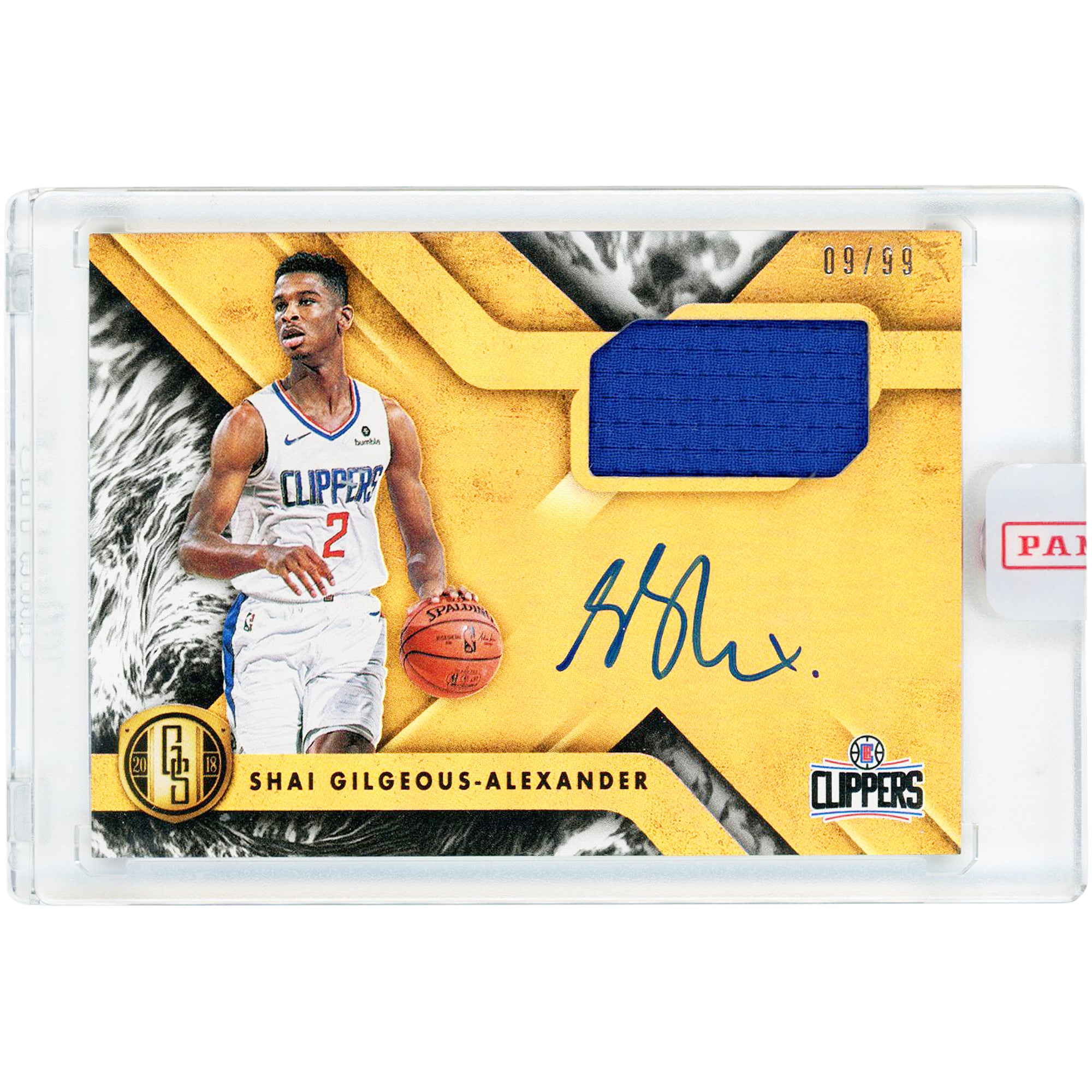 Shai Gilgeous-Alexander LA Clippers Autographed 2018-19 Panini 