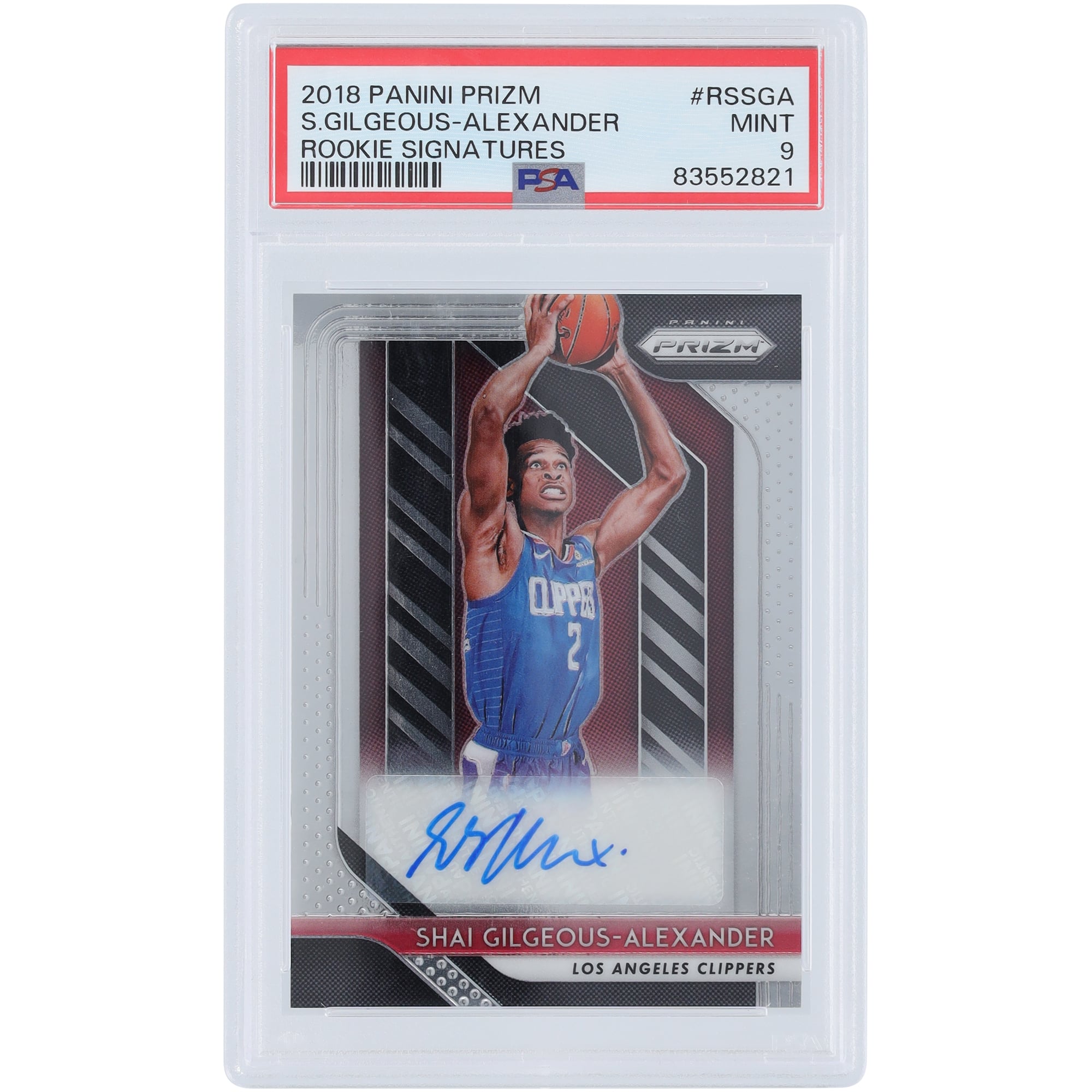 Shai Gilgeous-Alexander LA Clippers Autographed 2018-19 Panini 