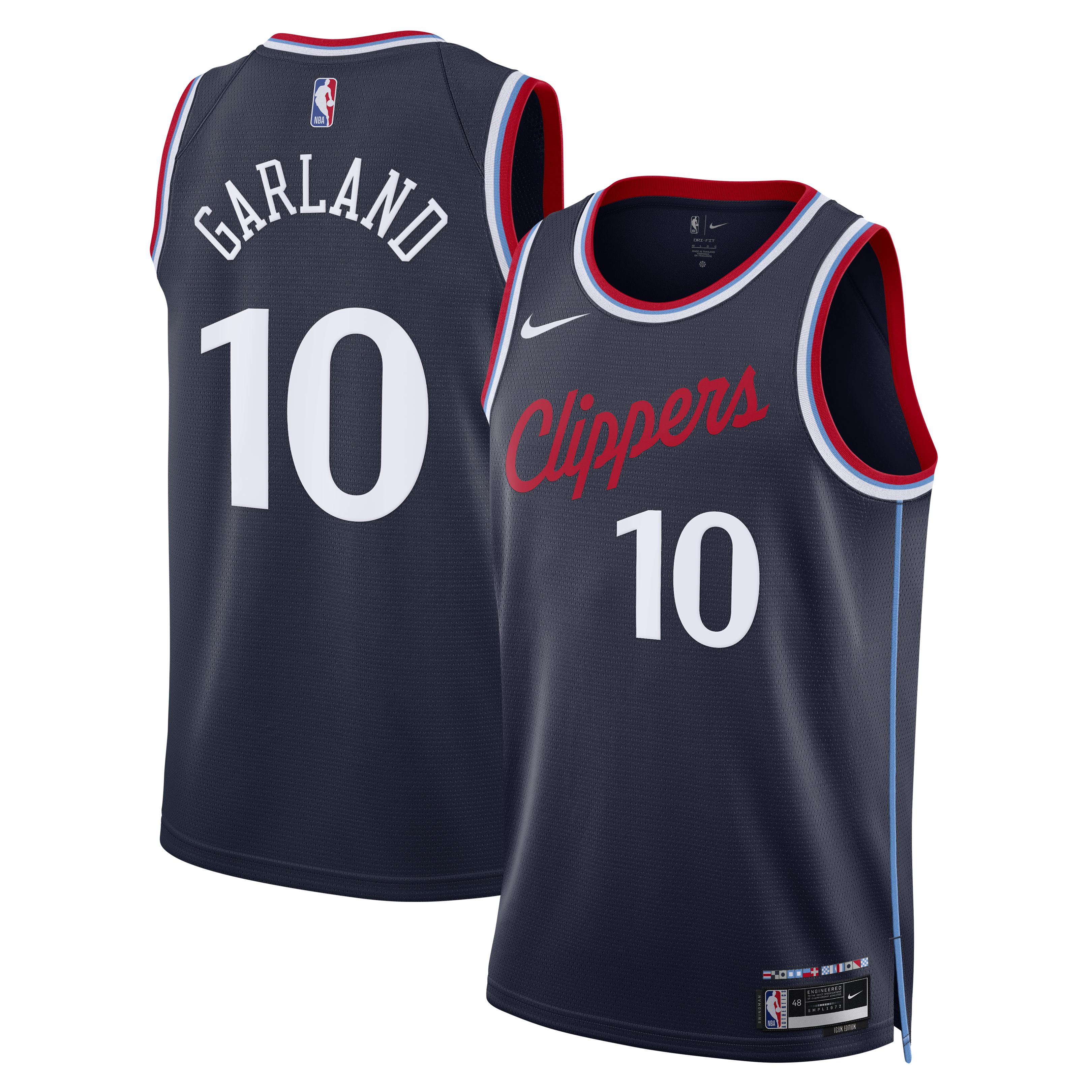 Darius Garland LA Clippers Unisex Swingman Jersey Icon Edition Navy