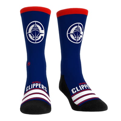  LA Clippers Rock Em Unisex Gametime Stripe Crew Socks - Blue