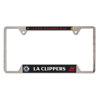  LA Clippers WinCraft Chrome Plated Metal License Plate Frame