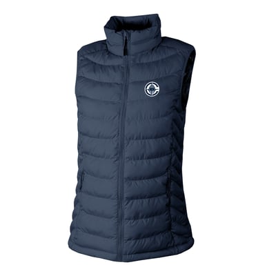 LA Clippers Columbia Women's Powder Lite II Omni-Heat Reflective Full-Zip Puffer Vest - Navy