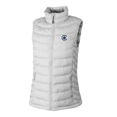 LA Clippers Columbia Women's Powder Lite II Omni-Heat Reflective Full-Zip Puffer Vest - White