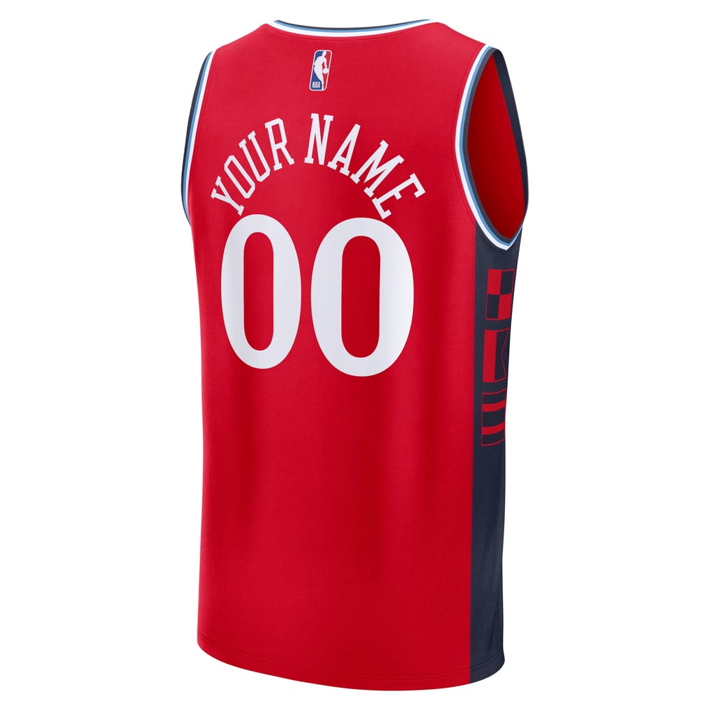 LA Clippers Fanatics Youth Fast Break Custom Replica Jersey - Red  - Statement Edition
