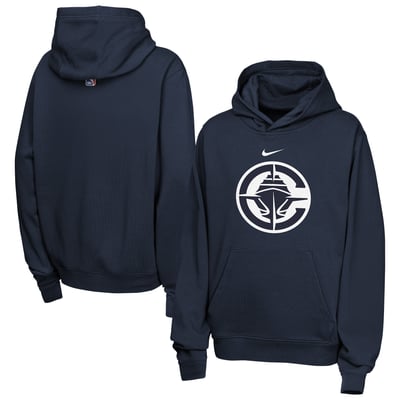 LA Clippers Nike Youth Essential Logo Club Hoodie - Navy
