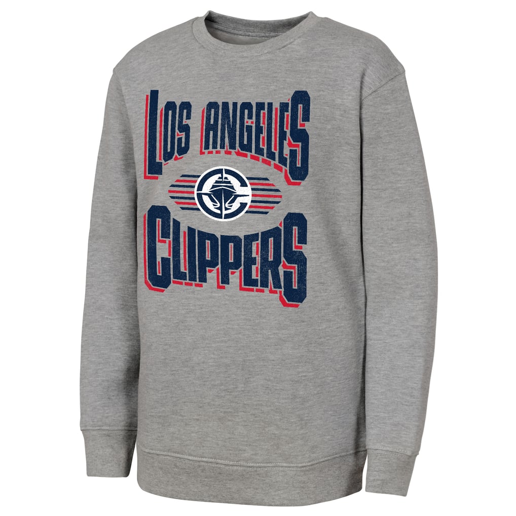 LA Clippers Outerstuff Youth Jet Stream Sweatshirt - Gray