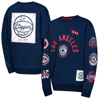 LA Clippers Outerstuff Youth Decorated Honor Sweatshirt - Navy