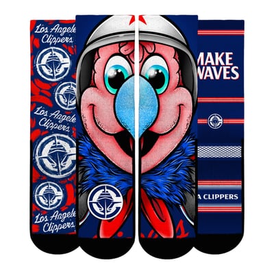  LA Clippers Rock Em Youth Fan Favorites Three-Pack Crew Socks Set - Black