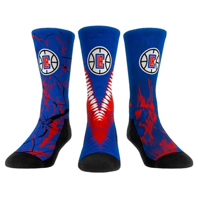  LA Clippers Rock Em Youth Three-Pack Crew Socks Set - 
