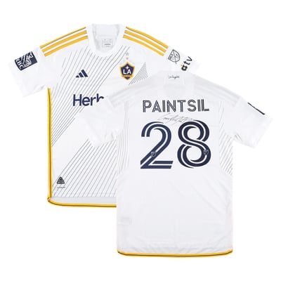 Joseph Paintsil LA Galaxy Autographed Fanatics Authentic Match-Used #28 White Jersey from the 2025 MLS Season - Size M