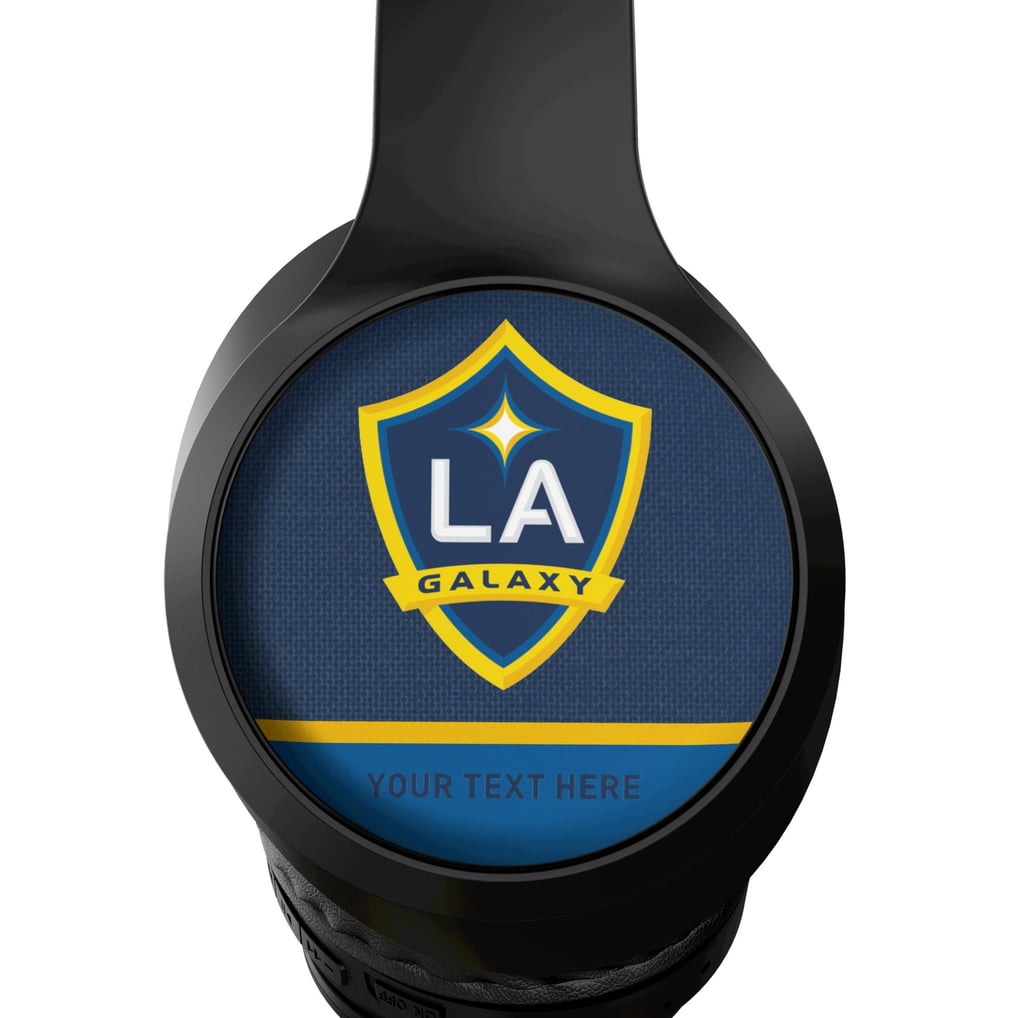 LA Galaxy Keyscaper Personalized Solid Wireless Bluetooth Headphones With Case