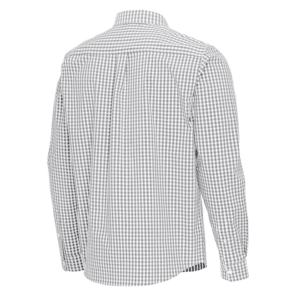 LA Galaxy Antigua Ellis Tri-Blend Long Sleeve Button-Down Shirt - Gray