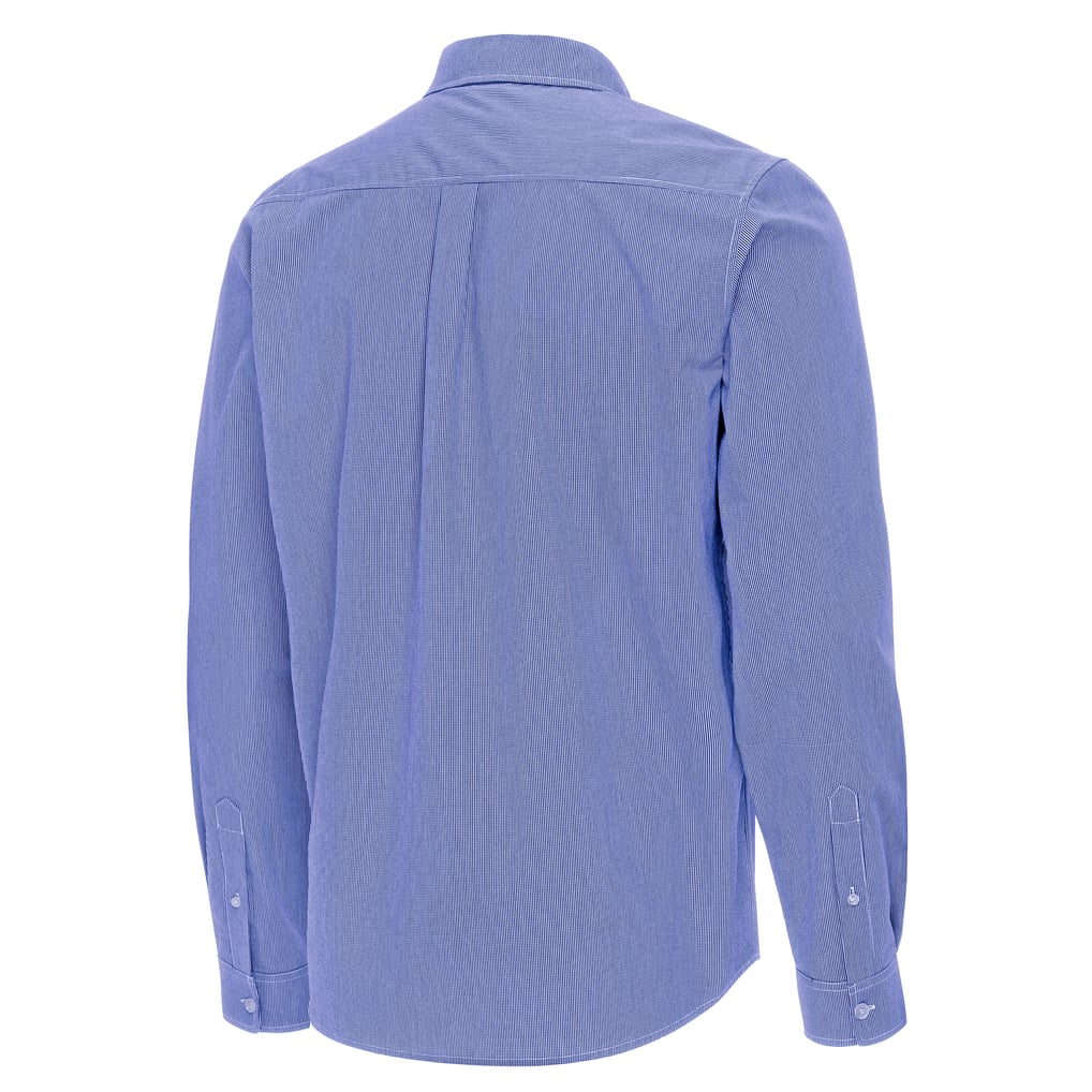 LA Galaxy Antigua Porter Woven Tri-Blend Long Sleeve Button-Down Shirt - Royal