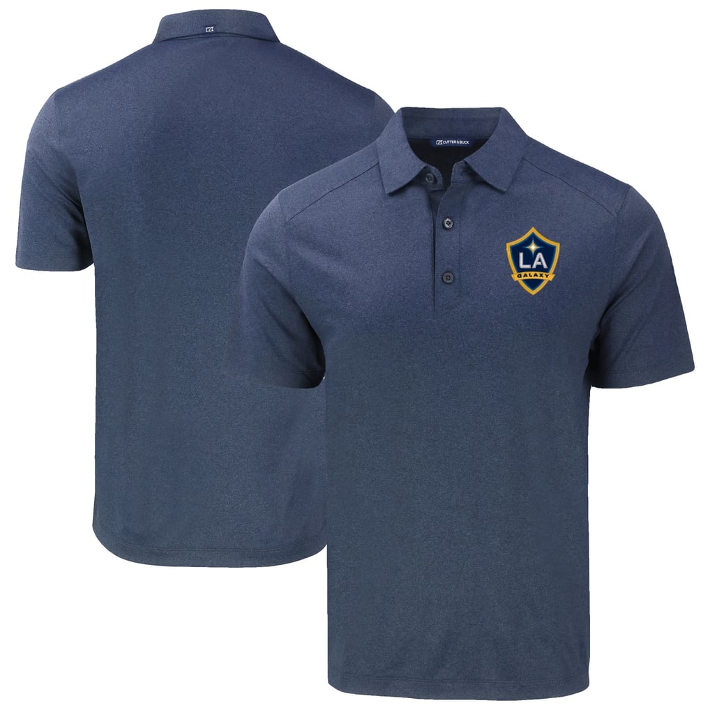 LA Galaxy Cutter & Buck Forge Eco Stretch Recycled Polo - Heather Navy