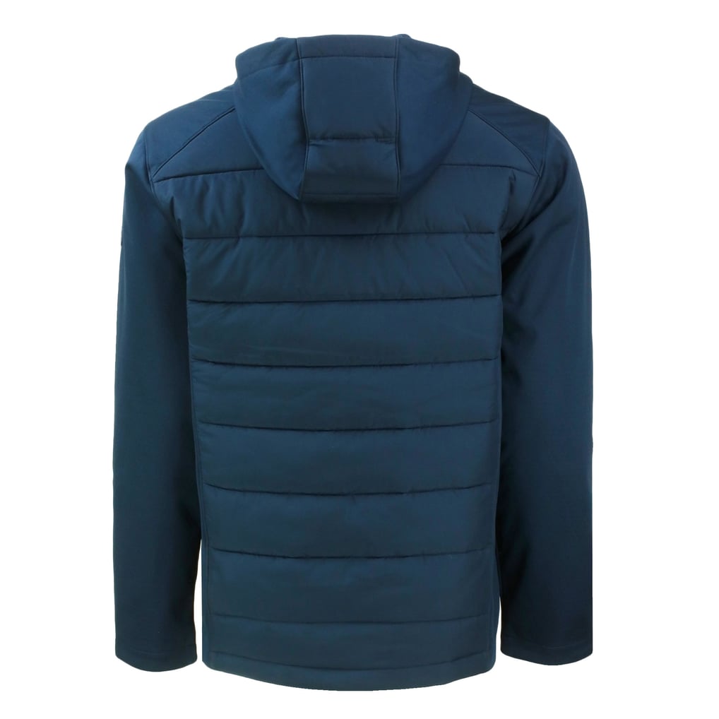  LA Galaxy Cutter & Buck Evoke Hybrid Eco Softshell Recycled Full-Zip Jacket - Navy