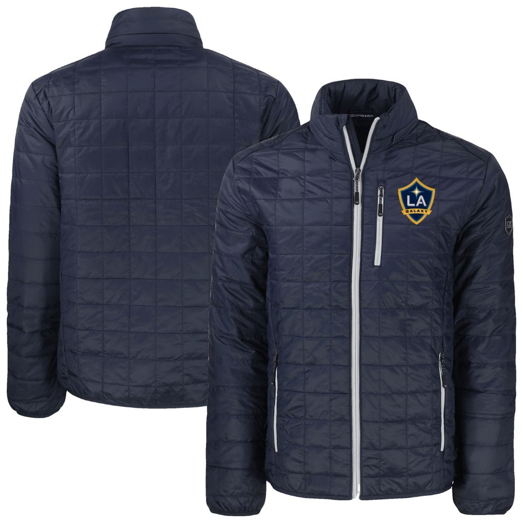LA Galaxy Cutter & Buck Rainier PrimaLoft Eco Insulated Puffer Full-Zip Jacket - Navy