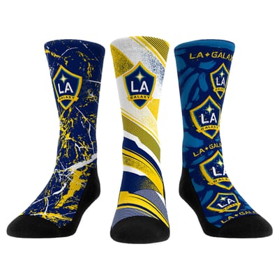  LA Galaxy Rock Em Three-Pack Crew Socks Set - Navy