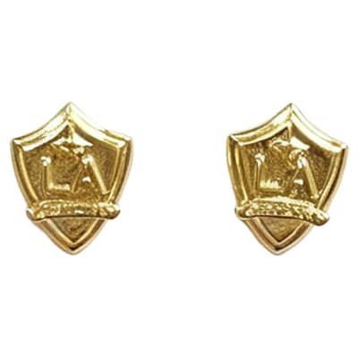 LA Galaxy LUV AJ Women's Logo Studs - Gold