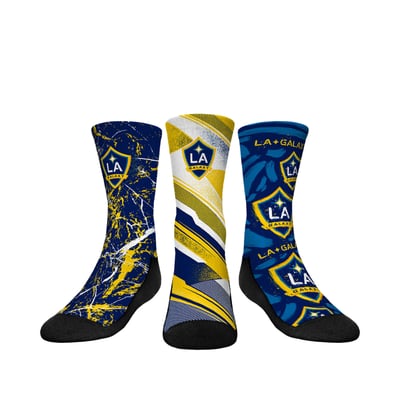  LA Galaxy Rock Em Youth Three-Pack Crew Socks Set - Navy