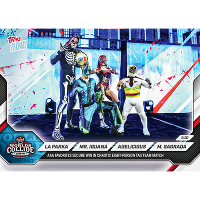 La Parka/Mr. Iguana/Adelicious/Mascarita Sagrada - 2026 WWE Topps NOW® - Card 102