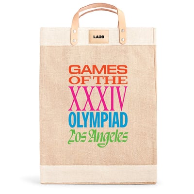 Apolis LA28 Summer Olympics Superbloom Market Bag - Natural