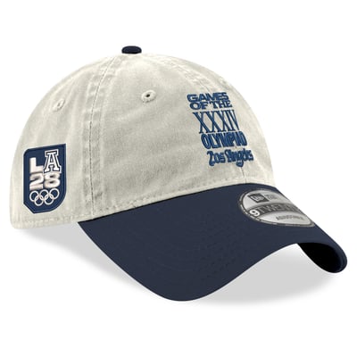 New Era LA28 Superbloom Collection 9TWENTY Adjustable Hat - Cream/Navy