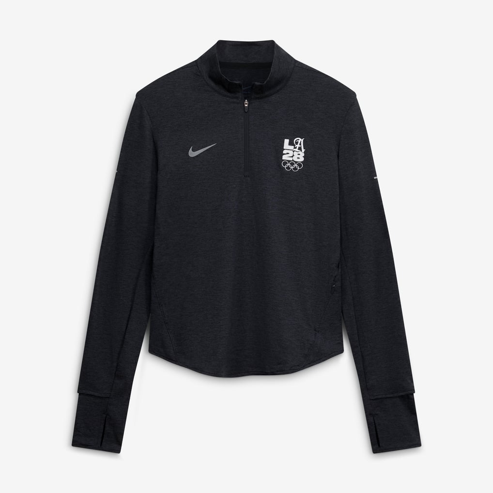 LA28 Summer Olympics Nike Women's Script Swift Dri-FIT Half-Zip Pullover - Black