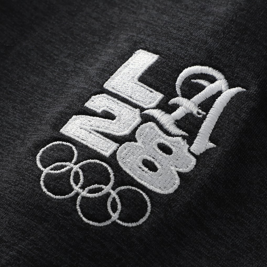 LA28 Summer Olympics Nike Women's Script Swift Dri-FIT Half-Zip Pullover - Black