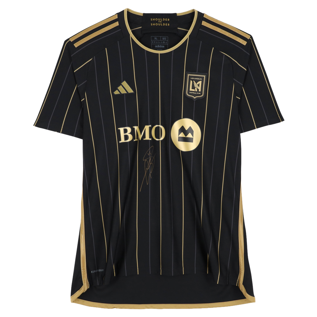 Gareth Bale LAFC Autographed Fanatics Authentic Black adidas 2024 Primary Replica Jersey - Front Signed