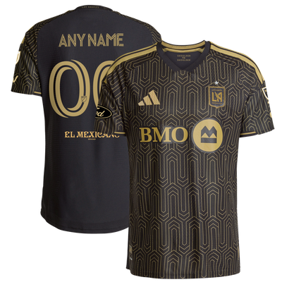 LAFC adidas 2026 Primary Kit On-Field Authentic Patch Custom Jersey - Black