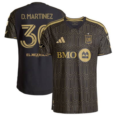 David Martínez LAFC adidas 2026 2026 Primary Kit On-Field Authentic Patch Jersey - Black