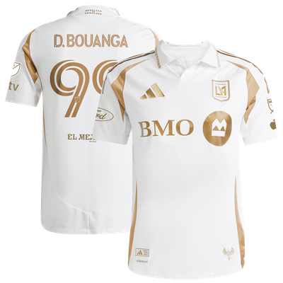 Denis Bouanga LAFC adidas 2025 Secondary Authentic Player Jersey - White